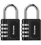Puroma 2 Pack Combination Locks Outdoor Waterproof Padlock for School Gym Locker Outdoor Fence Ha...