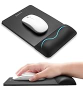 univo colors Mini Size Mouse Pad for Business Trips and Travel,Premium PU Material,Ergonomic Desi...