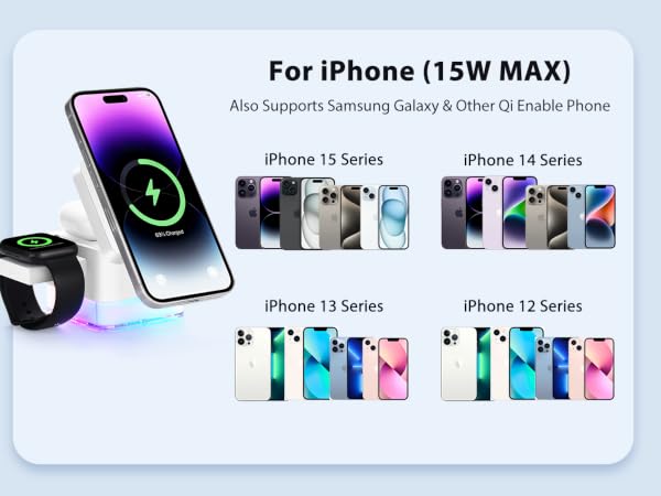 TACOSO 3 in 1 wirless charging station apple 