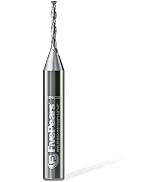 FivePears Down Cut Spiral Router Bit for CNC, 1/16 inch Cutting Diameter and 1/2 inch Cutting Len...