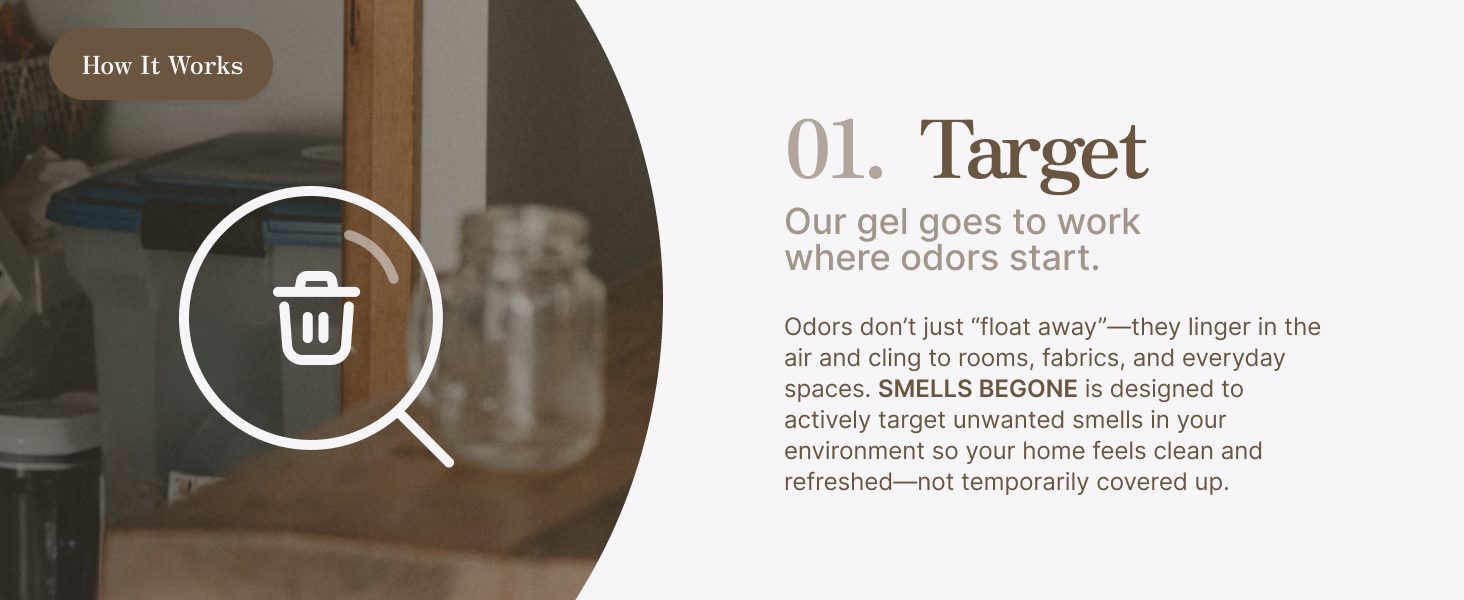 target: our gel goes to work where odors start