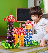 PicassoTiles Construction Building Chips Block 300 Piece Set Interlocking Plastic Disc STEM Learn...