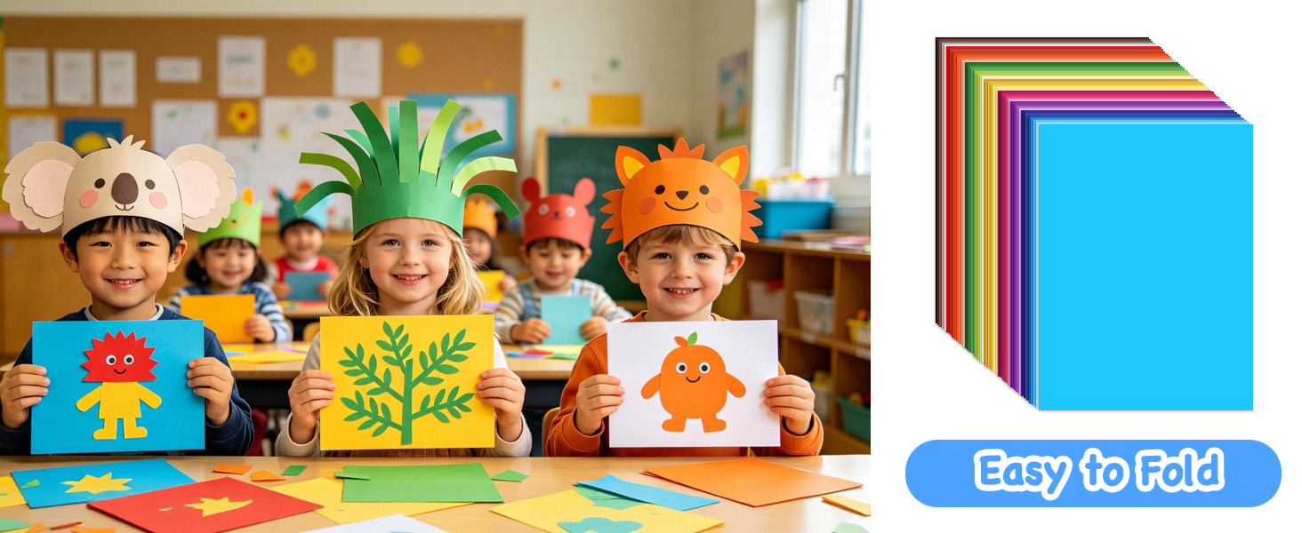 multicolor construction paper