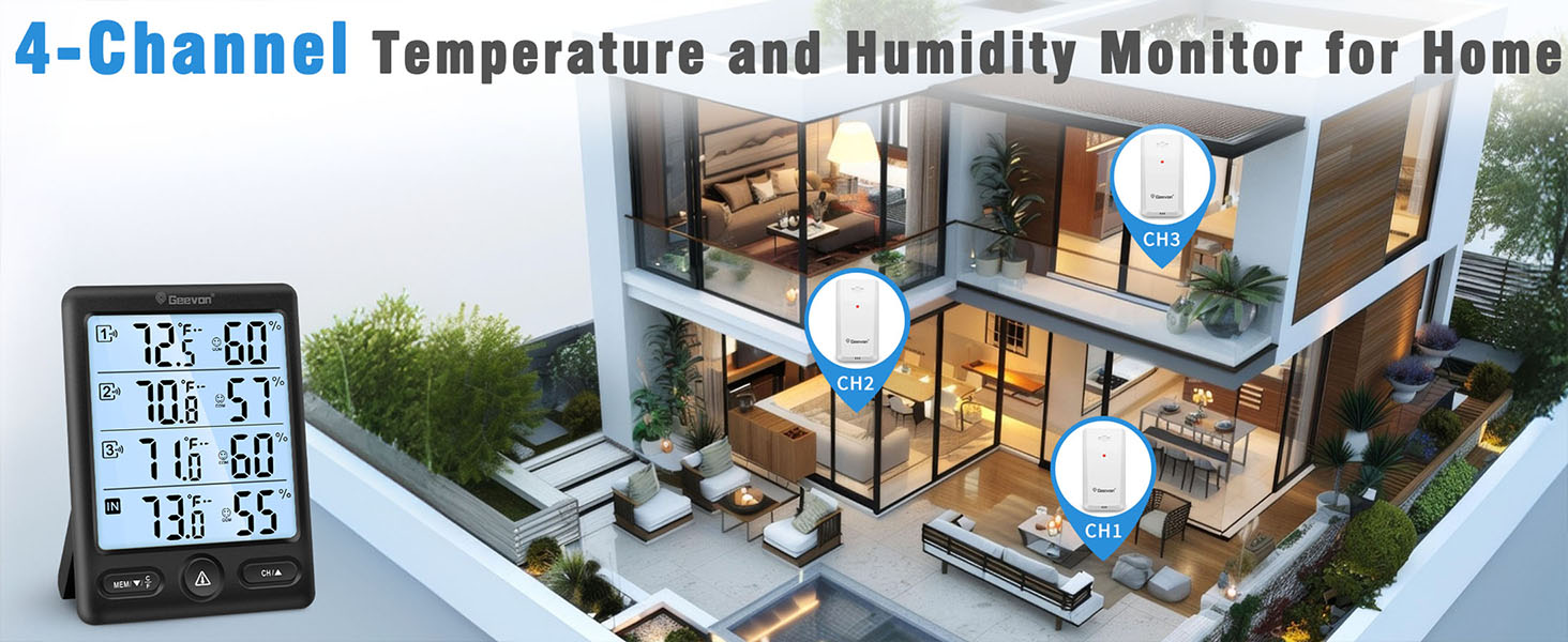 thermometer with 3 sensors