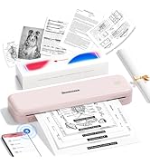 Phomemo M834 (Upgraded) Portable Printer, Wireless Bluetooth Thermal Printer, Support Multi-Size ...