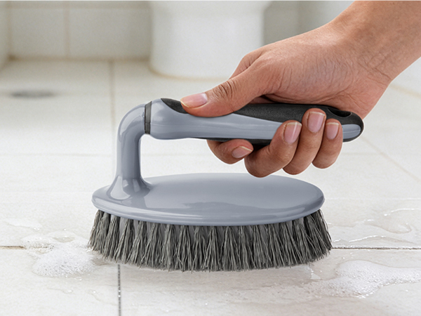 MR.SIGA Heavy Duty Scrub Brush with Comfortable Grip