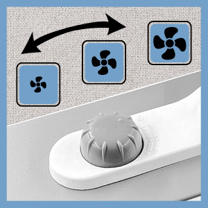 comfort zone portable box fan 20 inches 3 speeds