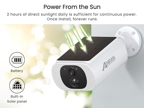 ANRAN 2K Cameras for Home Security Outside