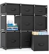 Mavivegue 9 Cube Storage Organizer, Closet Organizers and Storage, Cube Storage Shelf, Easy to As...