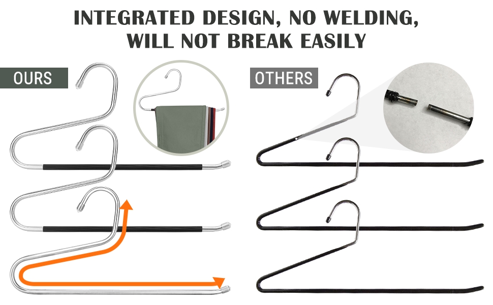 z pants hanger stainless steel