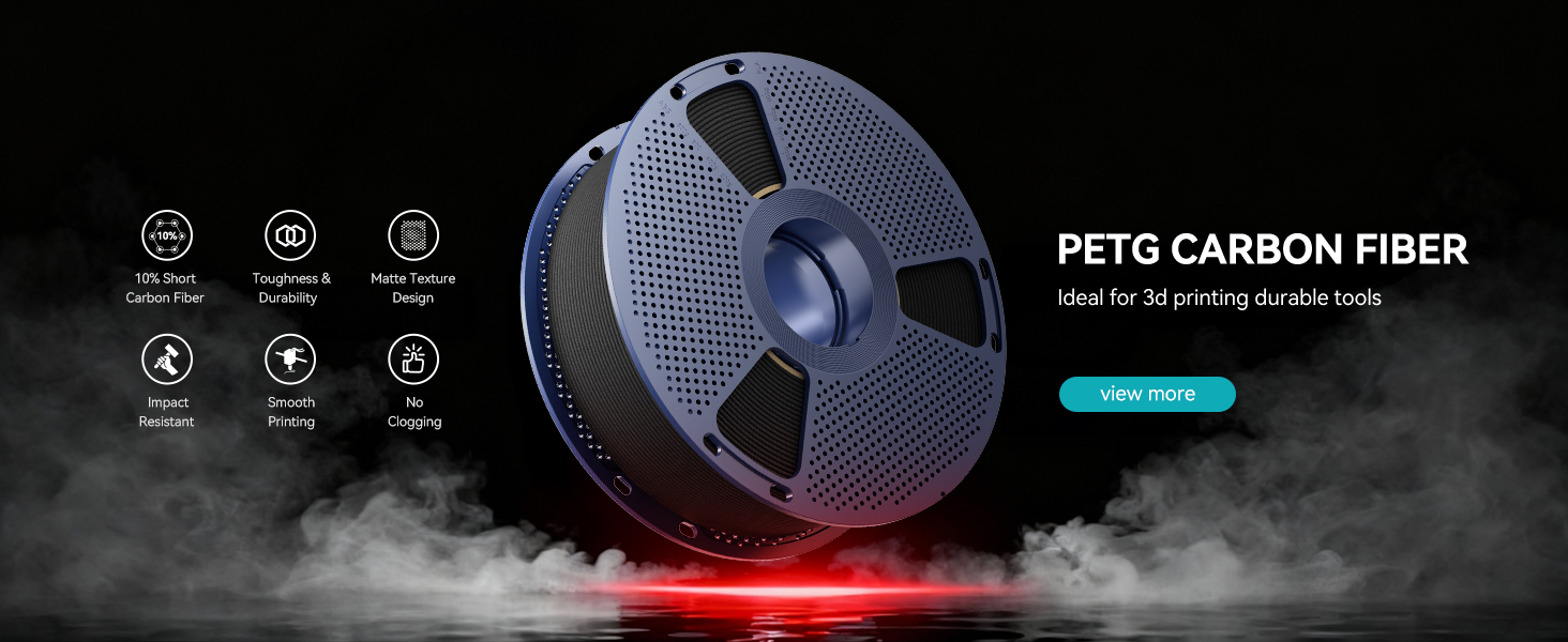 sunlu petg cf carbon fiber petg filament 1.75mm Black 1kg