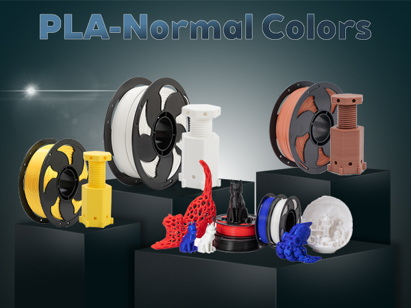 Toksen3D printing filament PLA PETG TPU gradient bi dual tri color rainbow filament