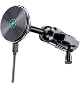 Kaishengyuan Dash Mount Magnetic Charging Holder with 8cm Double Socket Arm + Extension Rotating ...