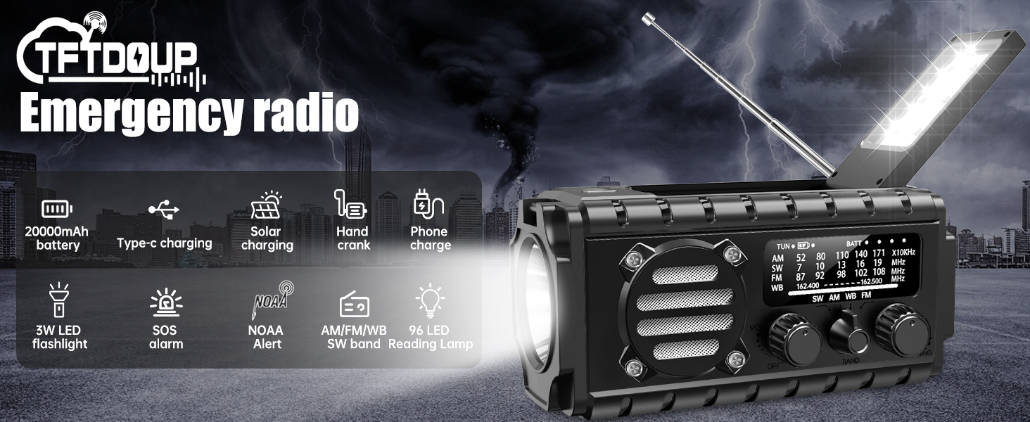 20000mah emergency radio