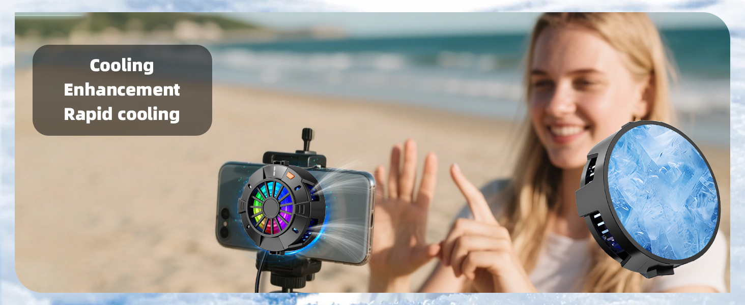 2-in-1 Magnetic & Clip-On Phone Cooler