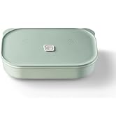 BUYDEEM Ceramic Food Storage Container with Airtight Lid, 35 oz Bento Lunch with Airlock Lid, Sta...