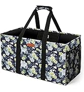 WONDAY Extra Large Reusable Grocery Bag Carrier with Handle, Thirty One Utility Tote Foldable for...