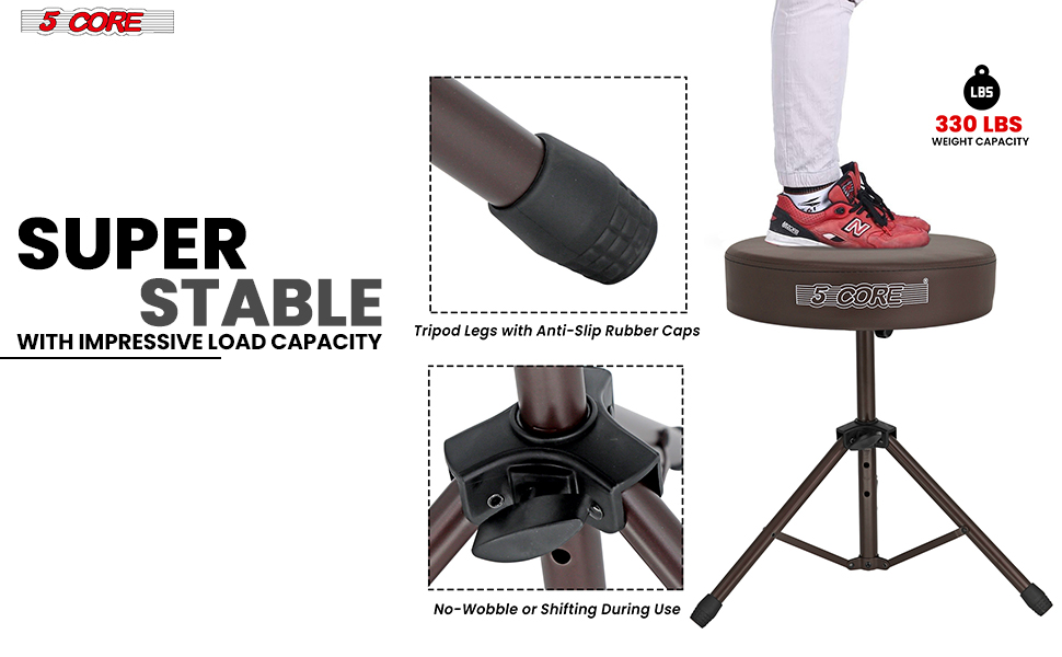 Drum Throne Padded Guitar Stool Music Chair for Adults and Kids