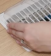 Register Vent Deflector with Neodymium Magnets - Heat &amp; Air Vent Deflector for Floor, Sidewall, a...