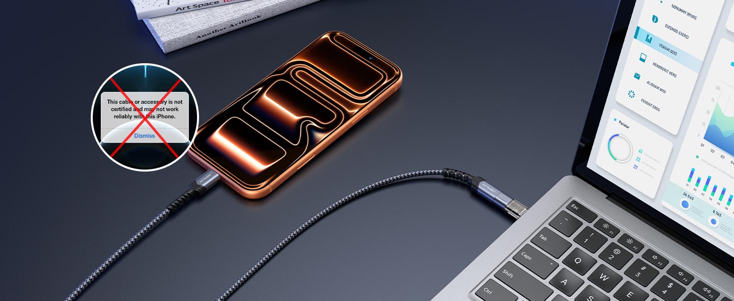 USB C data blocker blocks data transfer while allowing safe charging.