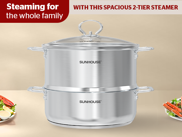 2-tier steamer pot