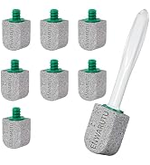 Pumice Stone Toilet Bowl Cleaner,Bathroom Cleaner Brush Toilet Wand Refills with 30CM Long Handle...