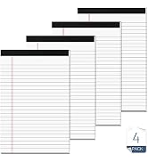 Note Pads 5x8 for Work White Legal Pads 5x8 College Ruled Legal Notepads Lined Note Pads for Offi...