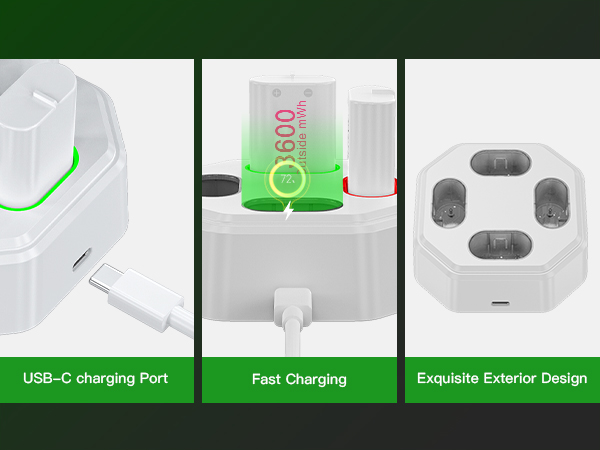 rechargeable batteries for xbox controller