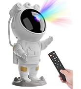 Astronaut Star Projector Galaxy Night Light, Space Projector, Starry Nebula Ceiling LED Lamp, wit...