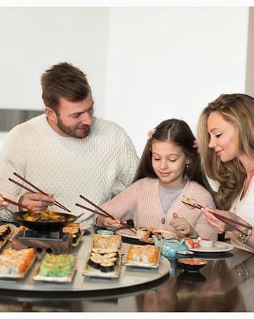 Hardwood Chopsticks Japanese Style Reusable Hand-Carved Chopsticks Natural Wood Chop Sticks