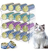 Cat Food Can Organizer, Can Organizer for Pantry, Transparent Cat Food Storage Container Holds 96...