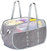 Collapsible Laundry Baskets,75L Large Capacity Pop Up Laundry Hamper with Reinforced Handles Ligh...
