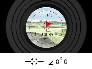 golf range finder with slope