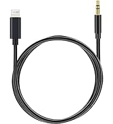(Apple MFi Certified) iPhone AUX Cord,Lightning to 1/8 Inch Audio Cable,3.3ft, Headphone Jack Ada...