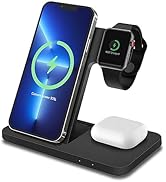 MMOBIEL Wireless Charging Station Compatible with iPhone, Apple Watch and AirPods – 3-in-1 Wirele...