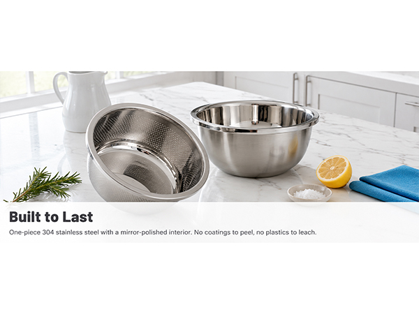 Paoli 304 Stainless Steel Fine Mesh Colander Set