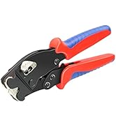 HKS Ferrule Crimping Tool AWG 30-5 - Fixable Range, Square Self-Adjusting Ratchet Crimper for End...