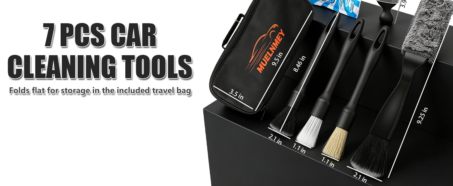 car detailing brush kit