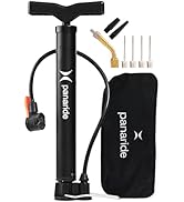 Bike Pump Floor, Advanced Bike Tire Inflator, Bicycle Hand Air Pump with Dual Presta and Schrader...