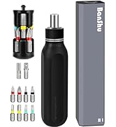Banshu 12 in 1 Ratcheting Screwdriver, 1/4-Inch Nut Driver with Metal Case, Cushion Grip Handle, ...