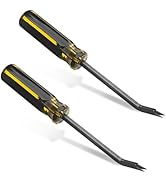 2 Pack Heavy Duty Staple Remover with Double Pronged Head, Tack Puller Industrial Staple Remover ...