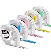 5 Pack Goknu P12 Label Maker Tape Compatible with Dymo Letratag Refills Replacement for LT 100H 1...
