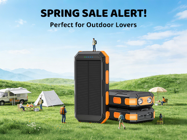 solar charger power bank 20000mAh