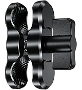 BRCOVAN Aluminum Alloy Double Socket Arm Short Arm Compatible with RAM Mounts B Size 1" Ball Comp...