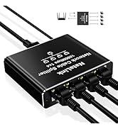 NataLink Ethernet Splitter 1 to 4 Network Cable Splitter 1000Mbps High Speed RJ45 Internet Splitt...