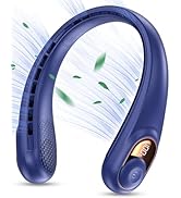 KIDEE Portable Neck Fan, Personal Bladeless Rechargeable, Upgraded 4000mAh Battery &amp; 360° Surroun...