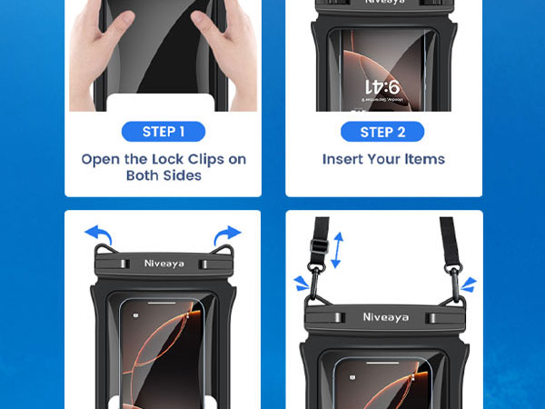 Double Space Waterproof Phone Pouch