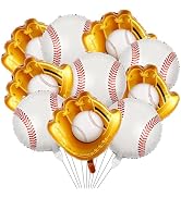 Baseball-Balloon 10PCS 18in Sports Theme Foil Balloons Baseball Glove Design Balloon Team Party B...