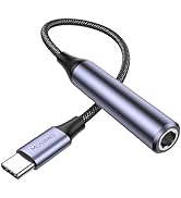 MOSWAG USB Type C to 1/4 Headphone Adapter, USB C to 6.35mm TRS Audio Cable Stereo Jack Audio AUX...
