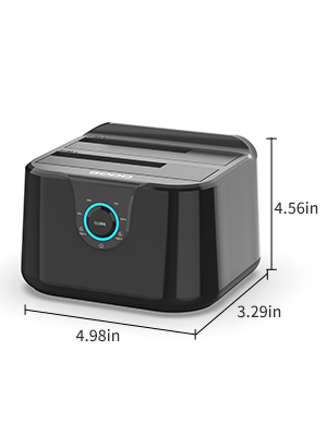 2.5/3.5 inch dual bay hard drive docking station for SATA III HDD SSD